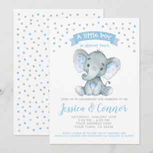 Invitación Baby Shower elefante