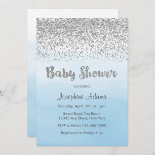 Invitación Baby Shower en blanco y negro