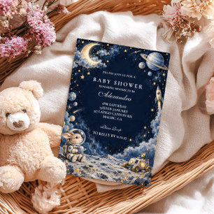 Invitación Baby Shower Espacial