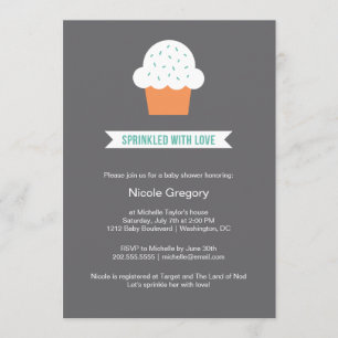 Invitación Baby Shower Espolvoreada con amor