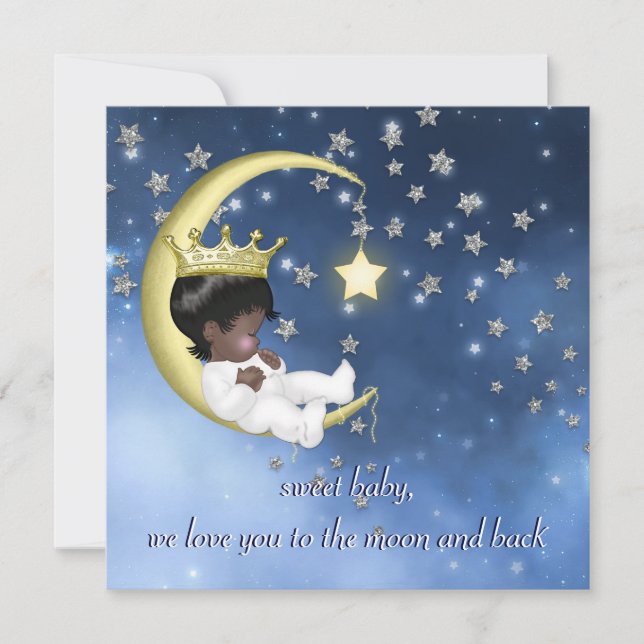 Invitación Baby Shower étnico (Anverso)