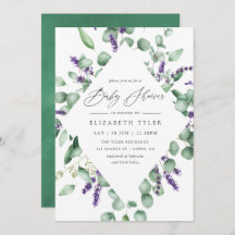Baby Shower Eucalyptus Lavender Greenery