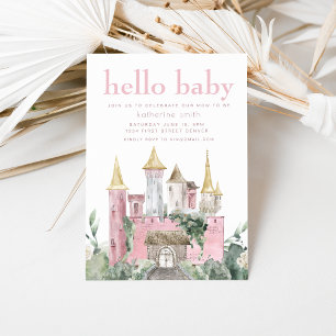 Invitación Baby Shower Fairytale Castle Fantasy
