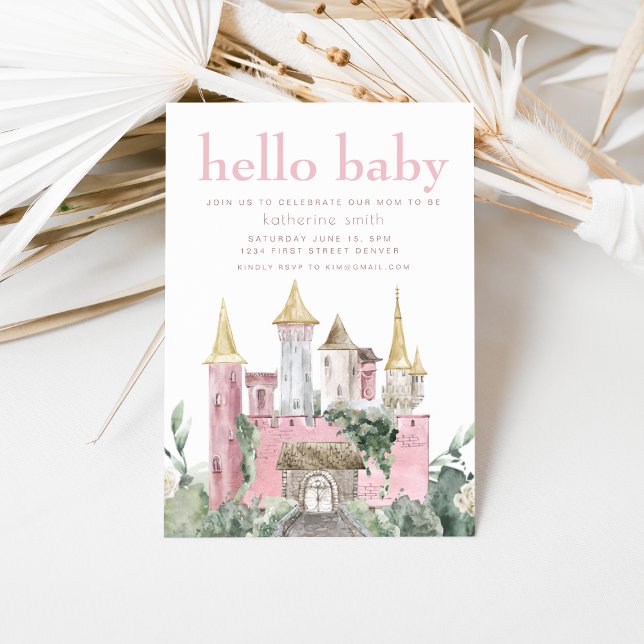 Invitación Baby Shower Fairytale Castle Fantasy (Subido por el creador)