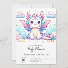 Baby Shower Fairytale Dragon Moderno