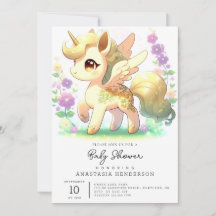 Baby Shower feliz de Unicorn