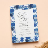 Baby Shower Festival Blue Tie Dye