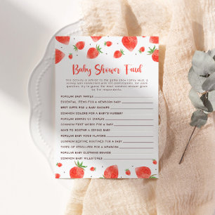 Invitación Baby Shower Feud Game, Berry Sweet Baby Shower