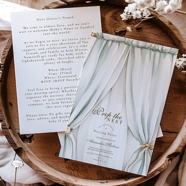 Invitación Baby Shower Fiesta de nidificación neutral de géne (Subido por el creador)