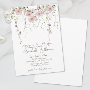 Invitación Baby Shower Floral Elegante