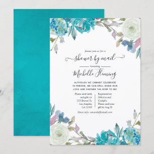 Invitación Baby Shower Floral Virtual por Correo