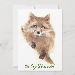 Invitación Baby Shower Fox