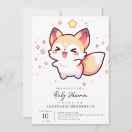 Invitación Baby Shower Fox moderno