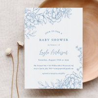 Invitación Baby Shower FRANCESA TOILE