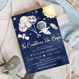 Invitación Baby Shower Galaxy Baby Shower