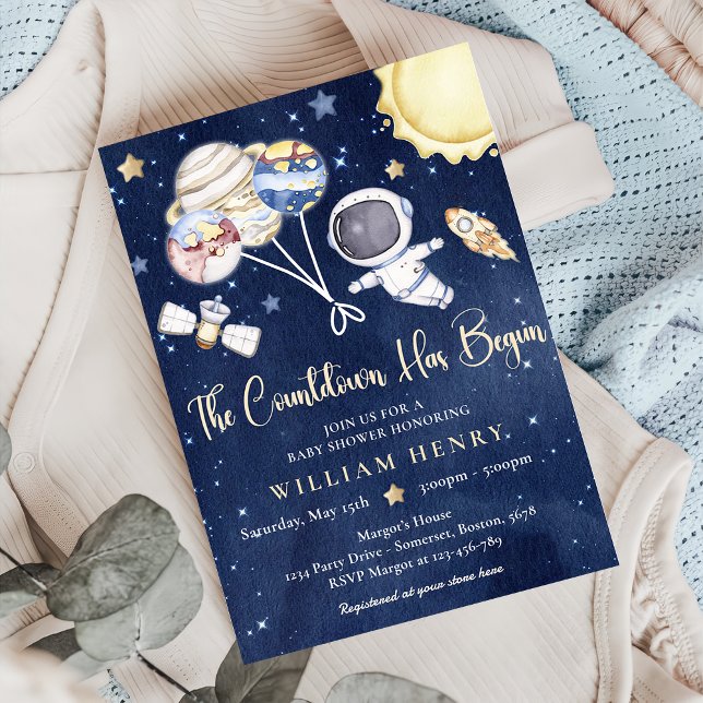 Invitación Baby Shower Galaxy Baby Shower (Subido por el creador)