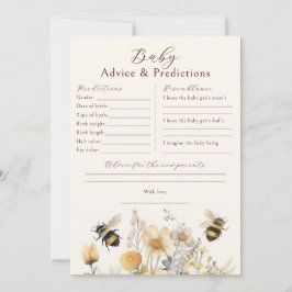 Invitación Baby Shower Game Predictions Wishes