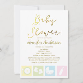 Invitación Baby Shower genérico Unisex Boy o Chica