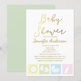 Invitación Baby Shower genérico Unisex Boy o Chica