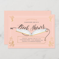 Baby Shower Gold Pink Fairy Tale Storybook