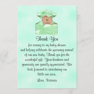 Invitación Baby Shower Gracias A La Étnica Neutral De Género