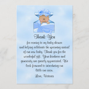 Invitación Baby Shower Gracias, nena