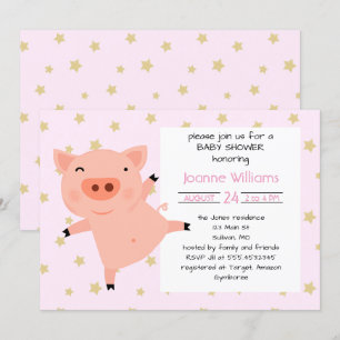 Invitación Baby Shower guarro lindo para el chica