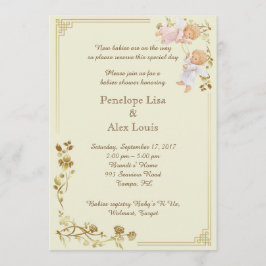 Invitación Baby Shower honra a los gemelos