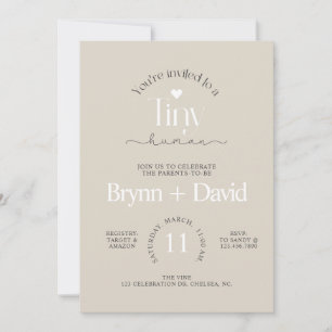 Invitación BABY SHOWER humano, Baby Shower, moderno,