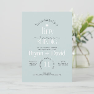 Invitación BABY SHOWER humano, Baby Shower, moderno, invi