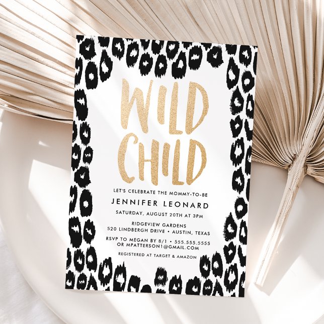 Invitación Baby Shower infantil salvaje (Subido por el creador)