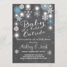 Invitación Baby Shower invita al bebé que es muchacho