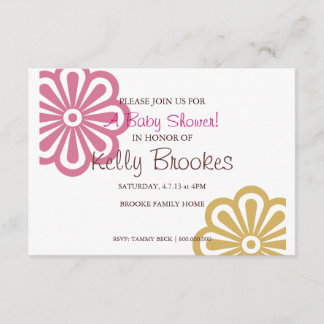 Invitación Baby Shower invita al | floreció I |pnkgo