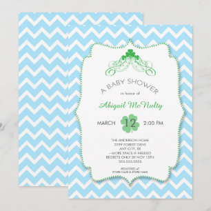Invitación Baby Shower invita al niño del Día de San Patricio