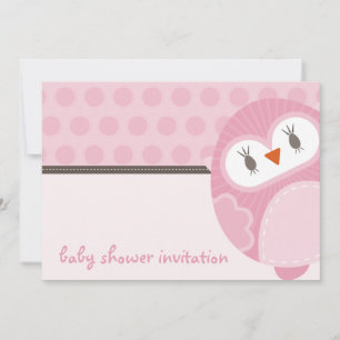 Invitación BABY SHOWER INVITA :: búho bailarín 4L