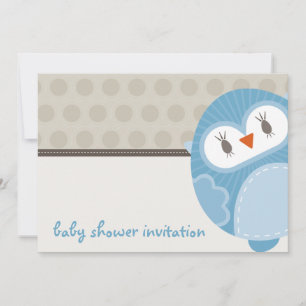 Invitación BABY SHOWER INVITA :: búho bailarín 8L