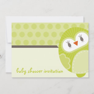Invitación BABY SHOWER INVITA :: búho de baile 2L