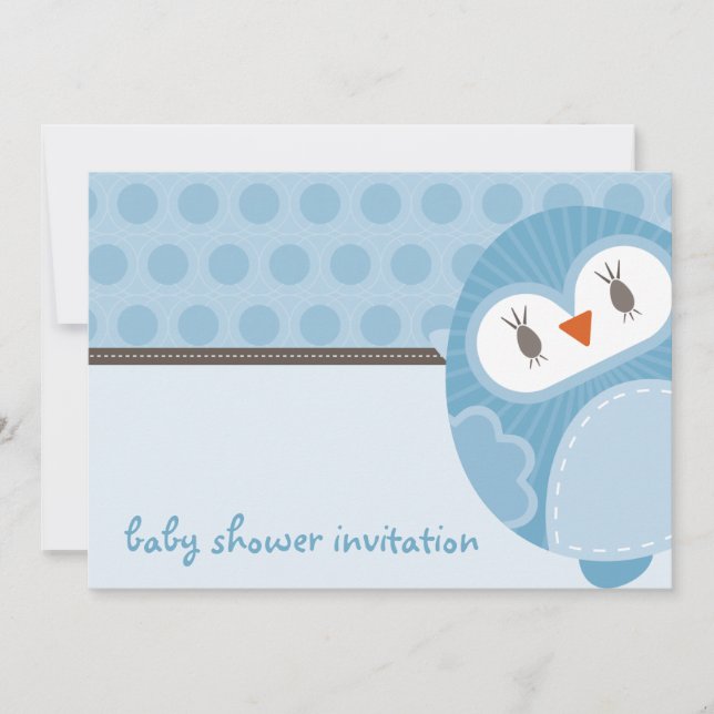 Invitación BABY SHOWER INVITA :: búho de baile 5L (Anverso)