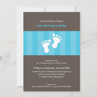 Invitación BABY SHOWER INVITA :: feliz pie 4P