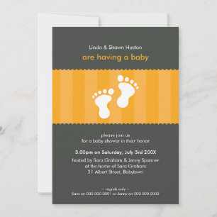 Invitación BABY SHOWER INVITA :: feliz pie 7P