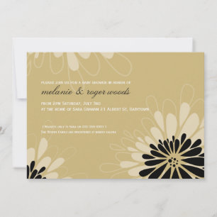 Invitación BABY SHOWER INVITA :: flor moderna 4L