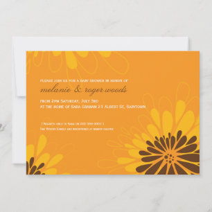 Invitación BABY SHOWER INVITA :: floración moderna 10L