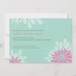 Invitación BABY SHOWER INVITA :: floración moderna 1L