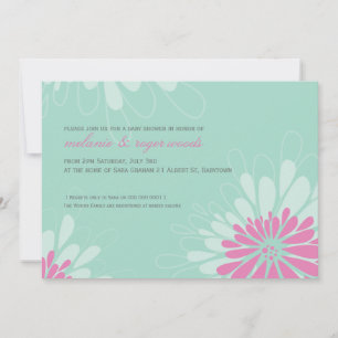 Invitación BABY SHOWER INVITA :: floración moderna 1L