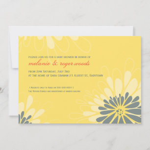 Invitación BABY SHOWER INVITA :: floración moderna 2L