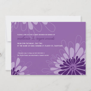Invitación BABY SHOWER INVITA :: floración moderna 7L