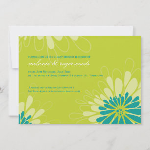 Invitación BABY SHOWER INVITA :: floración moderna 9L
