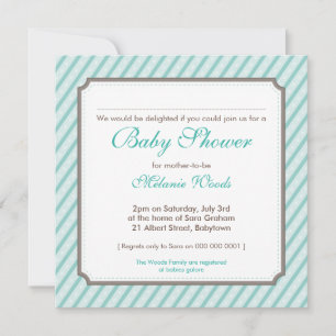 Invitación BABY SHOWER INVITA :: franjas de caramelo 7SQ