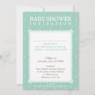 Invitación BABY SHOWER INVITA : gotas de lluvia 5P