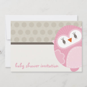 Invitación BABY SHOWER INVITA :: lechuza bailarina 7L